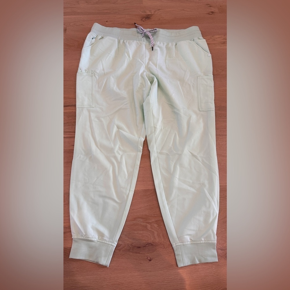 Jaanuu seafoam green jogger scrubpants size 1X NWT